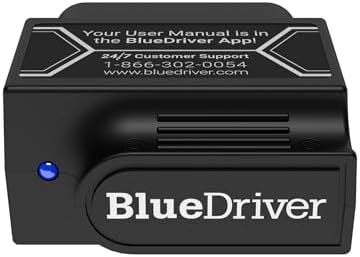 BlueDriver OBD2 Scanner Bluetooth, No Subscription, ABS SRS TPMS
