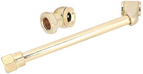 Tire Inflator Pump Nozzle with 1/4-Inch Internal Thread Brass Air Chuck for Cars Motorcycles Pneumatic Tool Accessory