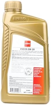 ENEOS 5W-20 Fully Synthetic Motor Oil, 1 Qt
