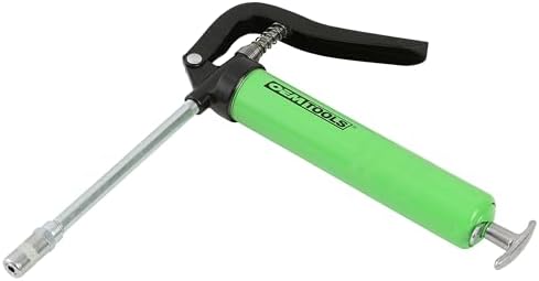 OEMTOOLS 87207 Mini Pistol Grip Grease Gun, Mini Grease Guns, Aluminum Grease Gun, Small Grease Gun, Maximum PSI of 2,900, Green