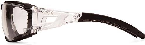 Pyramex Fyxate Safety Glasses, Clear H2MAX Anti-Fog Lens