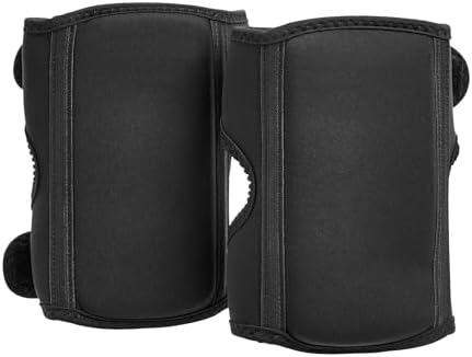 Amazon Basics Over/Under Knee Pads with Foam Padding for Kneeling, Indoor and Outdoor Use, 8.5", One Size, Black, 1 Pair