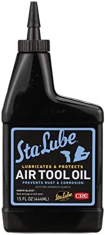 Sta-Lube Air Tool Oil SL2531 – 15 Fl Oz, Anti-Corrosive Lubricant for Pneumatic Equipment & Tools