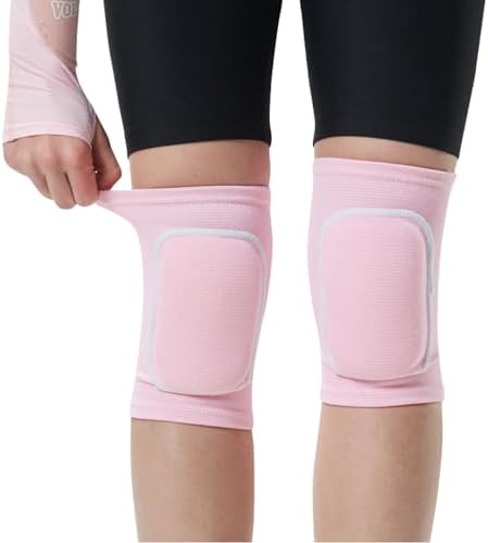 JUMISEE Kids Knee Pad, Anti-Slip Padded Sponge Knee Brace Breathable Flexible Elastic Knee Support for Football Volleyball Dance Skating Basketball Sports