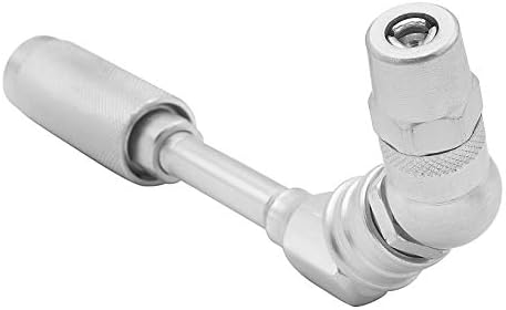 PROLUBE Quick Connect Grease Fitting Adaptor – Professional 360° Swivel Coupler | 6,000 PSI | Use with Hand Operated Grease Guns (44911), Silver