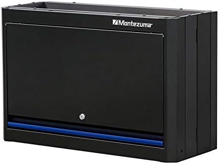 Montezuma Garage Tool Storage System - 8Piece Combo Workbench with Locking Cabinet & Stainless Steel Worktop - SC-ADG