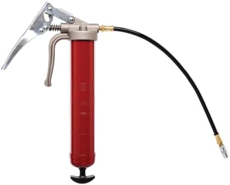 Alemite 555-E Professional Series Grease Gun, Dual Leverage Feature, 18" Flexible Hose, 7,500 psi Pressure, Quick Priming, Ergonomic Cast Handle, Universal Follower, Durable Coupler, Bleeder Valve