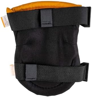 ALTA 50953.50 AltaPRO Gel Knee Protector Pad, Gray/Orange Cordura Nylon Fabric, AltaLOK Fastening, Hard Cap, Round, Gray