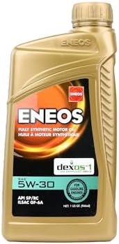 ENEOS 5W-30 Fully Synthetic Motor Oil, API SQ, dexos1 Gen3, 6 Qt