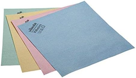 Vileda Professional | PVA Microfiber Cloth Red | All Purpose Cleaning Shammy | Synthetic Chamois Towel | Smooth & Absorbent Materials | 5 Pack