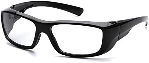 Pyramex Safety SB7910DRX Emerge Safety Glasses, Black Frame, Clear Lens