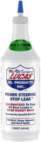 Lucas Oil 10011-PK12 Power Steering Stop Leak - 1 Quart (Pack of 12)
