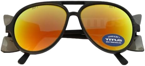 TITUS G35 Retro Aviator Z87 DOT ANSI CE Approved Safety Glasses