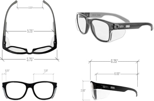 MAGID Gemstone Y50 Performance Anti-Fog Safety Glasses with Side Shields