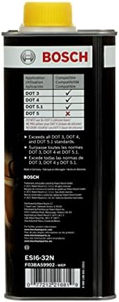BOSCH ESI6-32N Low Viscosity Extended Life Brake Fluid, DOT 3/4/5.1 - 1 Qt.