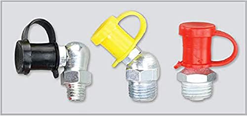 PROLUBE - CAP/GFT/YE/ST-50 Grease Fitting Cap – Yellow | Extra Long | Keep Contaminants Out | 50 Pack (46702)