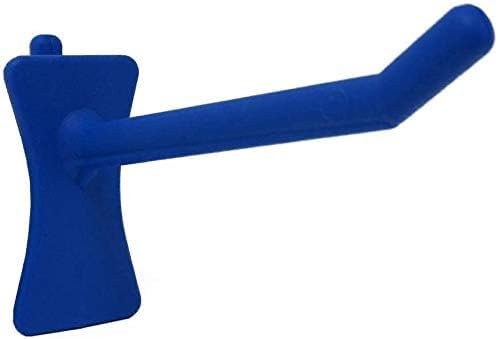PegPro™ 2" Straight Hooks for 1/4" Pegboards - Secure Plastic Hooks for Your Wall Organizer - for Craft Storage, Garage, Kitchen, Tools and More (24 ct., Blue)