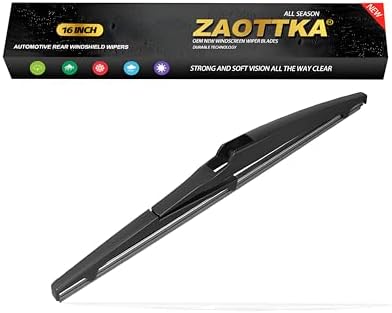 16 inch Rear Windshield Wiper Blades Replacement for 2022-2004 Prius, 2022-2011 Sienna Back Window Wipers (16A)