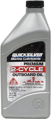 Quicksilver Premium 2-Stroke Engine Oil – Outboards, PWCs, Snowmobiles and Motorcycles - 1 Pint