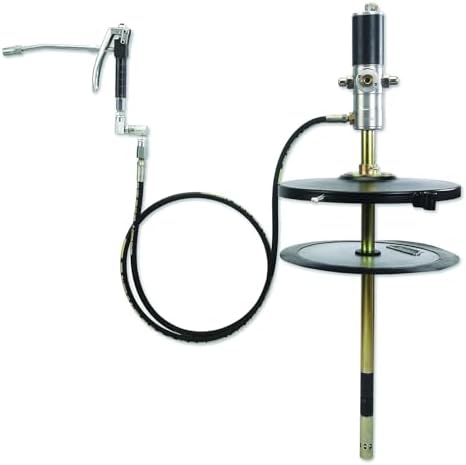PROLUBE 50:1 Air Operated Grease Pump Complete Kit for 5 Gallon Pails, Heavy-Duty Pneumatic Dispenser with Hose & Control Valve, Industrial Lubrication (45415)