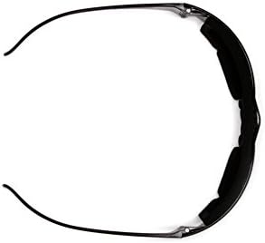 Pyramex Intruder Safety Eyewear Clear Frame Full Foam Padding Clear Anti-Fog Lens