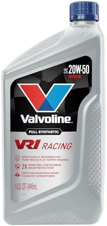 Valvoline VR1 Racing Synthetic SAE 20W-50 Motor Oil 1 QT