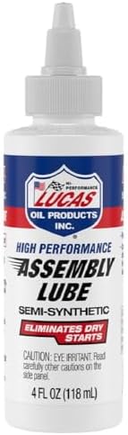 Lucas Oil 10152 High Performance Semi-Synthetic Assembly Lube - 4 Ounce, Case of 12