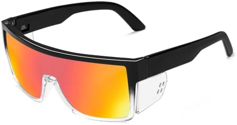 Safety Polarized Sunglasses for Men and Women UV400 Protection and Includes Removable Side Shields,ANSI Z87