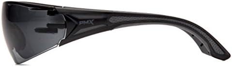 Pyramex Endeavor Plus Safety Glass Black/Gray Frame With Foam Padding Clear H2MAX Anti-fog Lens