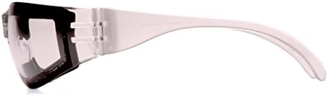 Pyramex Intruder Safety Eyewear Clear Frame Full Foam Padding Clear Anti-Fog Lens