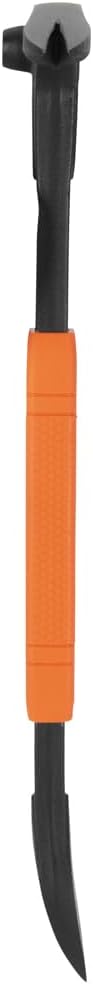 Klein Tools 66093 Nail Puller with Integrated Dimpler, Heavy-Duty Carbon Steel Cats Paw Pry Bar, 12-Inch