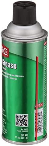 CRC Red Grease 03079 – 11 WT OZ, Multi-Purpose Aerosol Lubricant, Red Color for Easy Visual Inspection