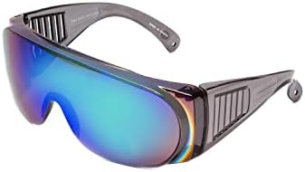Calabria Fit Over Safety Glasses | Polarized Sunglasses Over Glasses | Wrap Around Anti-Fog | Scratch Resistant | Unisex