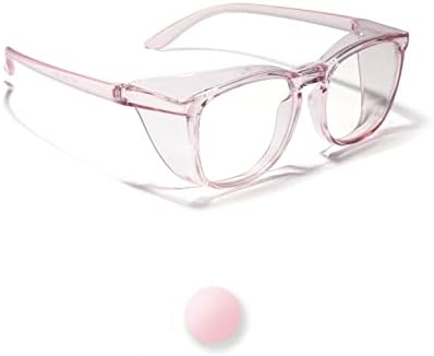 LianSan Oversize Anti-Fog Safety Glasses for Nurses, Z87.1 Certified Goggles for Women, Square UV Protection
