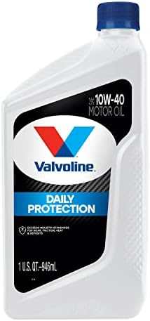 Valvoline Daily Protection SAE 10W-40 Conventional Motor Oil 1 QT, Case of 6