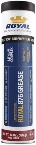 ROYAL 876 Lithium Complex #2 Grease, Made in USA, 14 oz Tube, Pack of 1