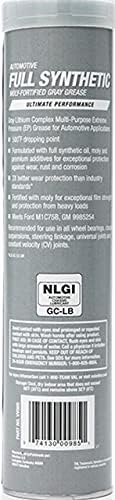 Valvoline Moly-Fortified Gray Full Synthetic Grease 14.1 OZ Cartridge, Case of 10
