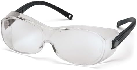 Pyramex OTS Over The Spectacle Safety Glasses Indoor Outdoor Lens Black Temples ANSI Z87+