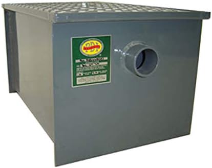 John Boos GT-8 Carbon Steel Grease Interceptor, 14.2" Long by 11.2" Tall by 10.5" Wide, 8 lbs Grease Capacity