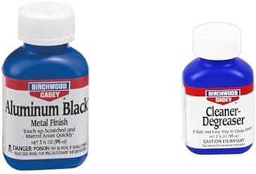 Birchwood Casey Fast-Drying Fast-Acting Aluminum Black Metal Finish for Restoring Scratched and Marred Areas, Gun Cleaning