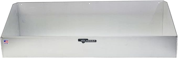 Pit Posse 449 Jack Stand Rack Holder Shelf for Trailer Garage - Made in USA - Aluminum Storage Enclosed Race Car Trailer Garage Shop Accessory Organizer Holds up to 4 Jack Stands 34 x 9 x 10 (Silver)