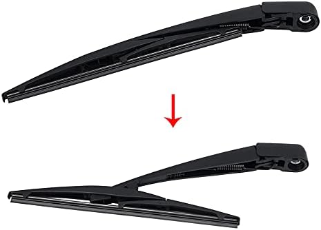 X AUTOHAUX Rear Windshield Wiper Blade Arm Set for Suzuki Swift 05-18