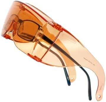 Calabria 3000 Fitover Safety Glasses with Uni-Lens – [Clear/Orange/Yellow - 3 Pack] Wrap Around Eye Protection | Anti-Fog Scratch Resistant | Protective Eyewear
