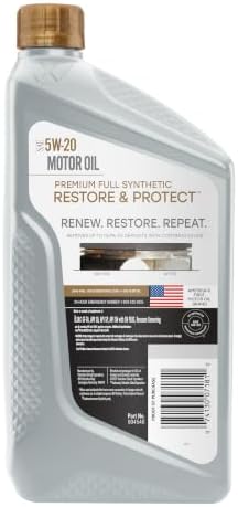 Valvoline Restore & Protect Full Synthetic 5W-20 Motor Oil 1 Quart