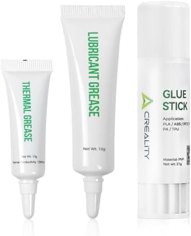 Creality 3D Printer Accessories Pack, 3D Printer Glue Stick&Thermal Grease&Lubricant Grease, Improve Printing Quality, Extend Service Life of Accessories