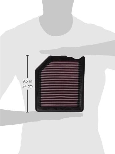 K&N High-Flow Original Lifetime Engine Air Filter: Increase Power: Premium, Washable: Compatible with 2006-2011 HONDA: Civic, Crossroad, 33-2342