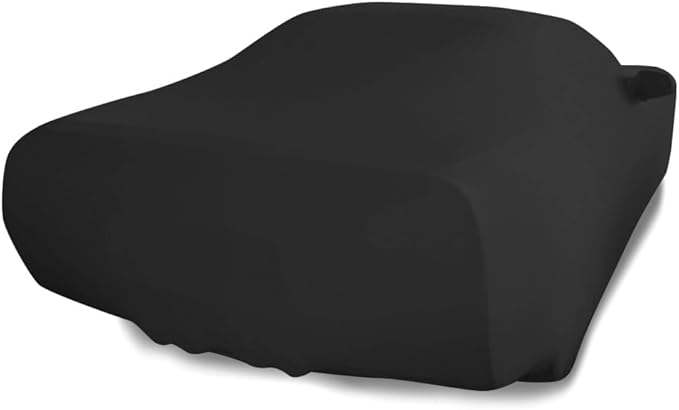 SR1 USA C4 Corvette Indoor Car Cover - Custom Fit Ultraguard Stretch Satin - The Ultimate High End Fit with Storage Bag for 1984-1996 C4, Z51, GS, ZR1 Convertible, Hardtop Corvettes (Black)