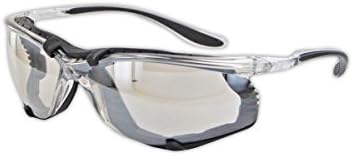MAGID Gemstone Onyx Foam Lined Safety Glasses, ANSI Z87.1, Removable Foam Seal Blocks Dust & Debris, Anti-Fog UV Protection, Indoor & Outdoor Lens, Black Frame, 24 Pairs, Y84