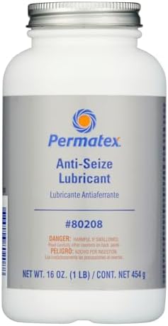 Permatex 80208 Anti-Seize Lubricant with Brush Top Bottle, 16 oz., Silver