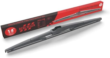 BERG REGEN Rear Wiper Blade 14 inch (14-A), Replacement For Jeep Cherokee 22-14, Accent 11-07, Santa Fe 12-07, Tucson 21-16, 3 13-10 CX-7 12-07 CX-9 20-07/ RX 09-04+more Back Windshield Wiper (H352)